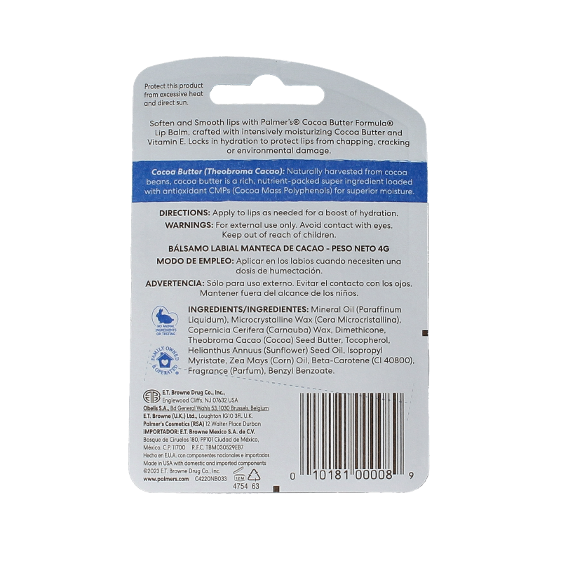 Palmers Cocoa butter lipbalm 4 Gram