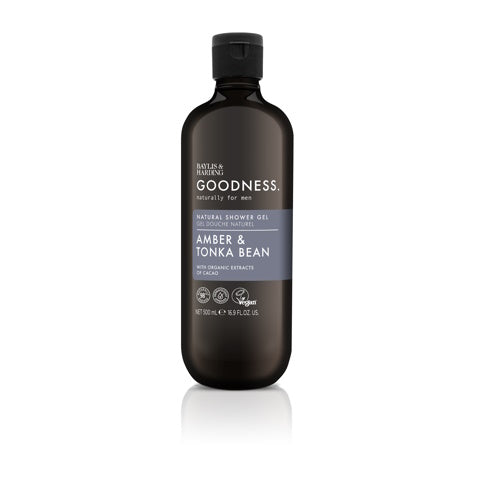 Baylis & Harding Goodness men shower gel amber & tonka bean 500 Milliliter