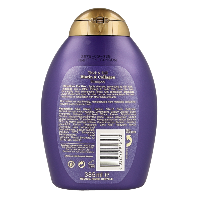 OGX Thick a full biotin & collagen shampoo bio 385 Milliliter