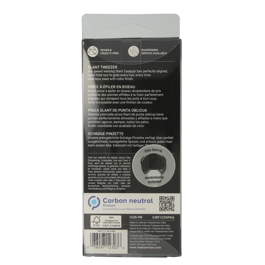 Tweezerman Slant pretty in pink 1 Stuks