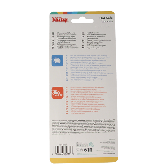 Nuby Warmtegevoelige lepeltjes 3+ maanden assorti 3 Stuks
