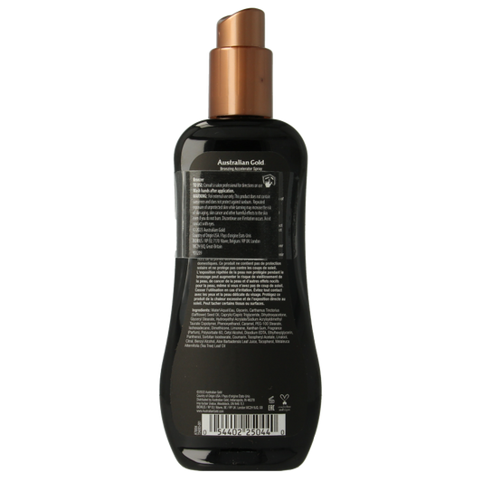 Australian Gold Dark tanning accelerator spray gel met bronzer 237 Milliliter