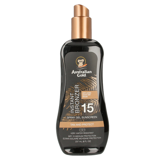 Australian Gold Spray gel met bronzer SPF15 237 Milliliter