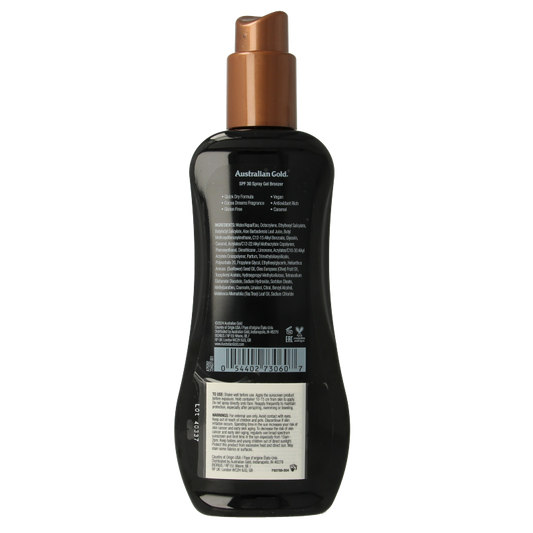 Australian Gold Spray gel bronzer SPF30 237 Milliliter