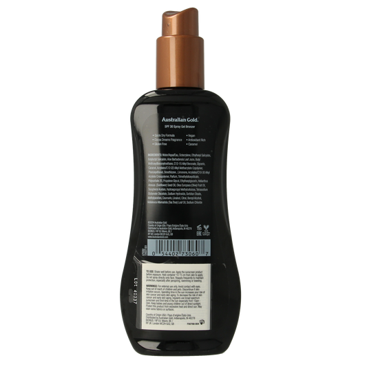 Australian Gold Spray gel bronzer SPF30 237.00 Milliliter