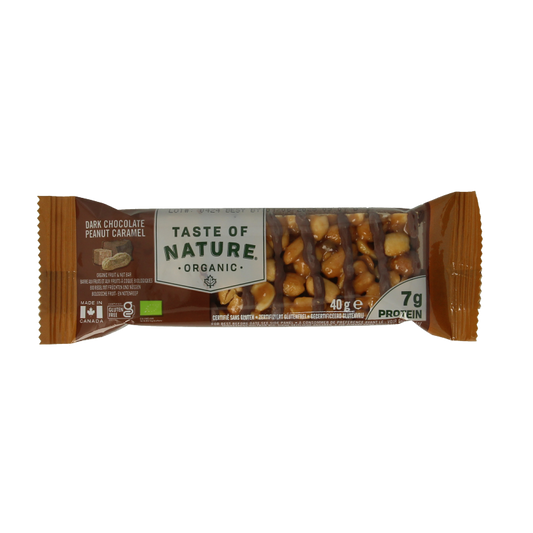 Taste Of Nature Dark chocolate peanut caramel bio 40 Gram