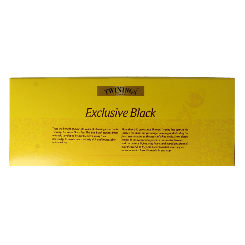 Twinings Exclusive black tea envelop 100 Zakjes