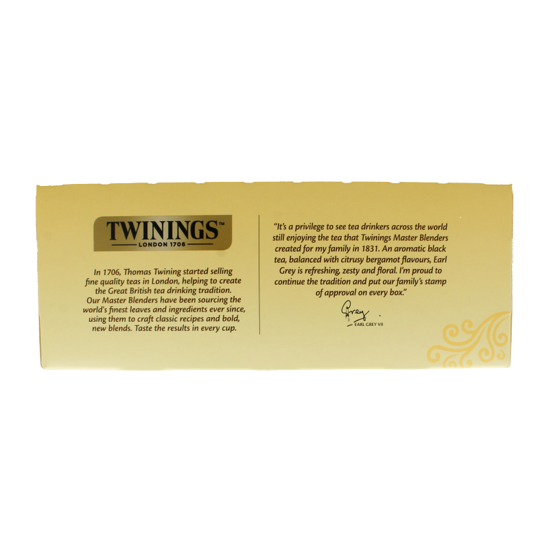 Twinings Earl grey envelop 100 Zakjes