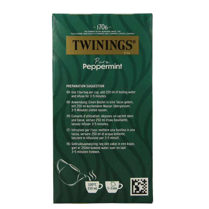 Twinings Pepermunt 20 Zakjes