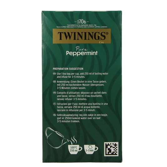 Twinings Pepermunt 20.00 Zakjes