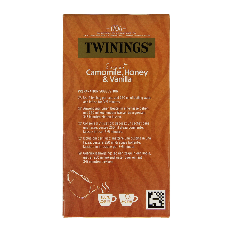 Twinings Kamille honing vanille 20 Zakjes