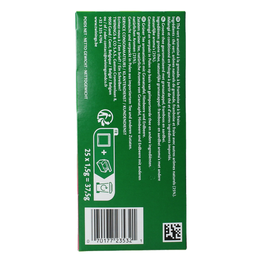 Twinings The vert pomogranate raspberry strawberry 25.00 Zakjes