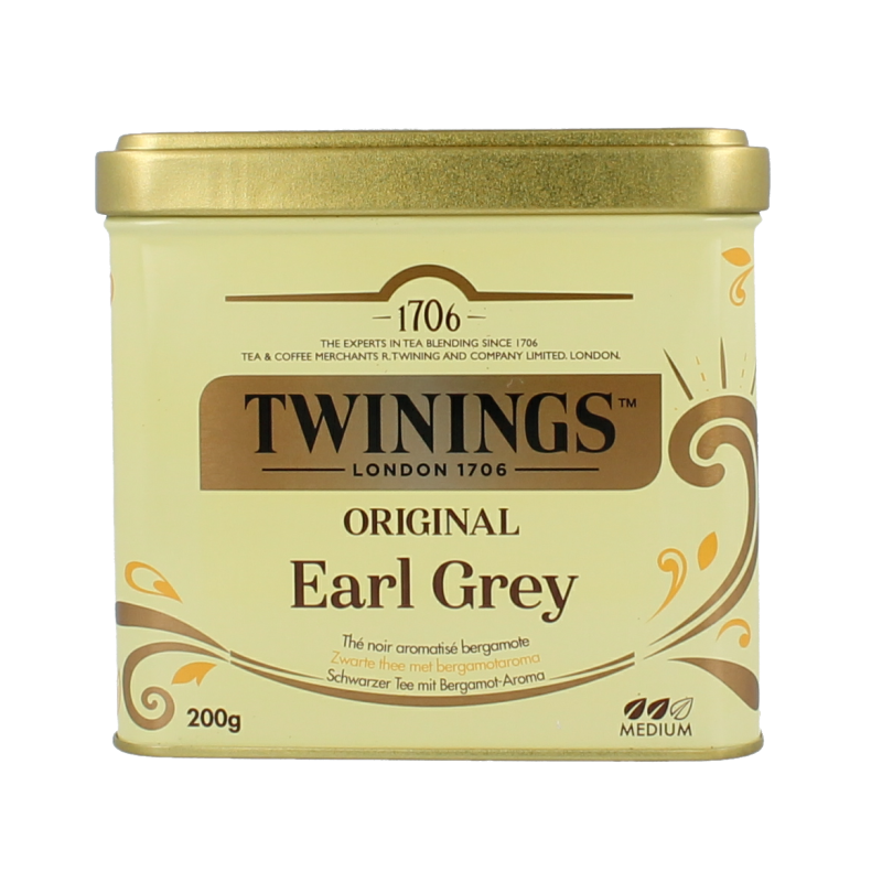 Twinings Earl grey thee blik 200 Gram