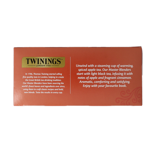 Twinings Apple cinnamon raisin 25 Zakjes