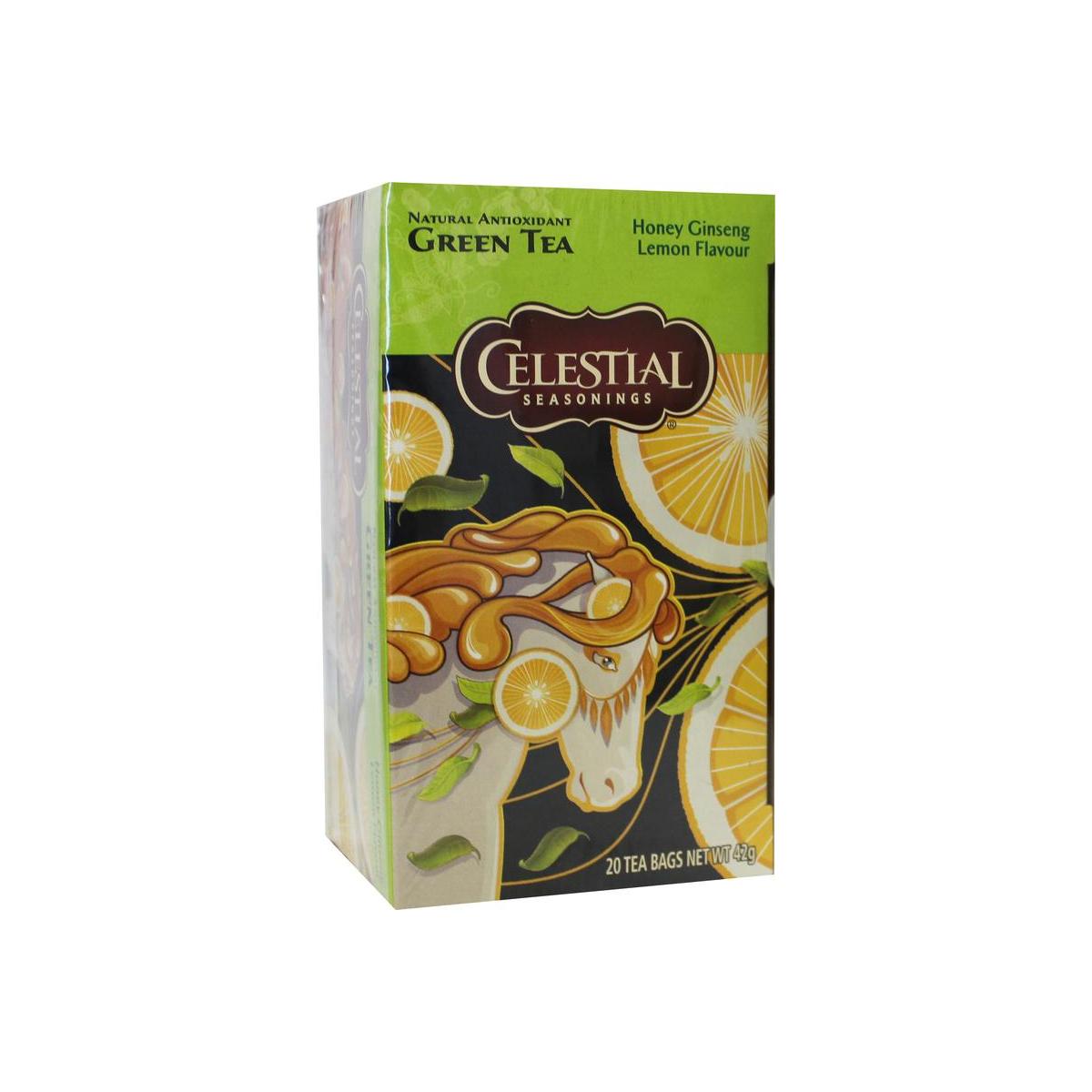 Celestial Season Honey lemon ginseng green tea 20 Zakjes