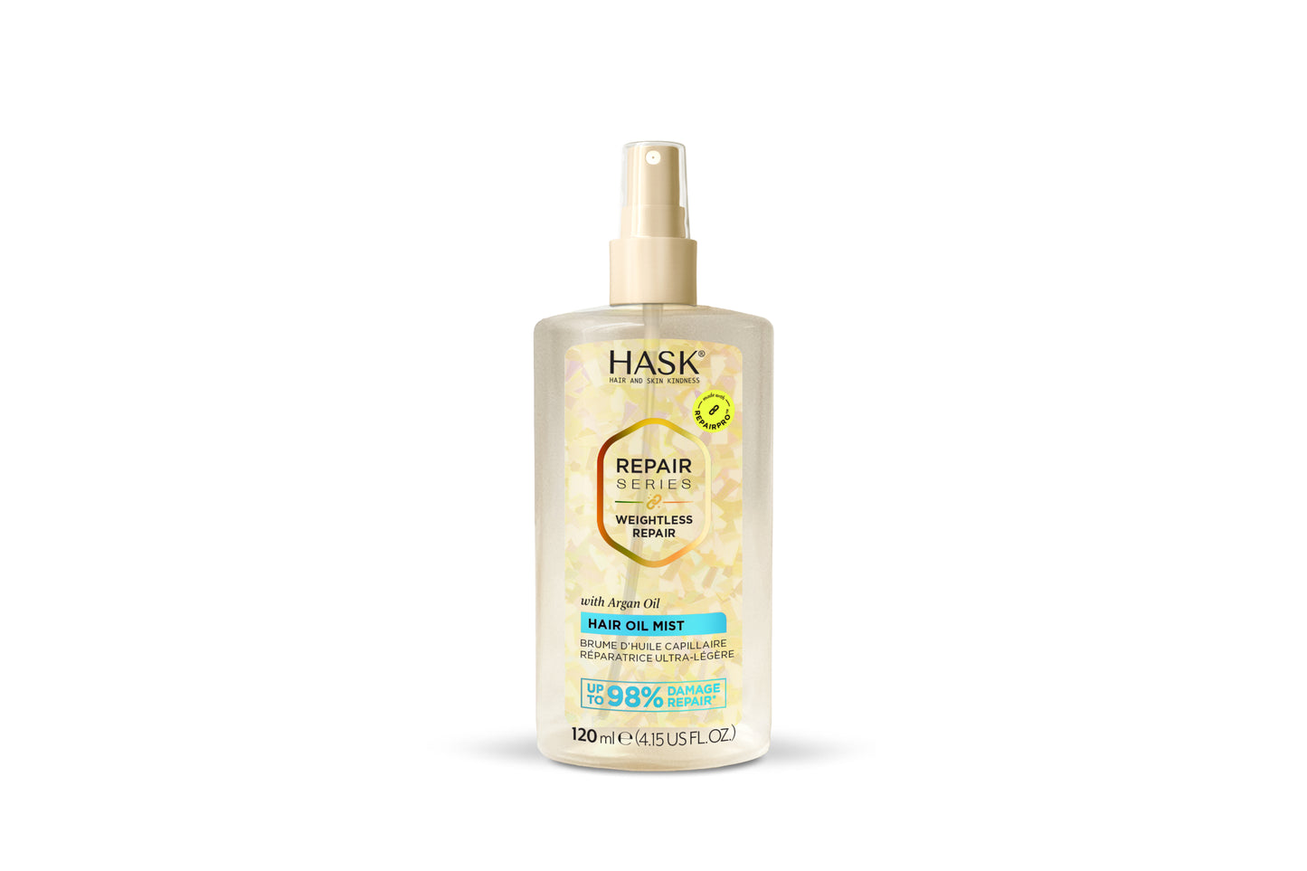 HASK Weightless repair hair oil mist 120 Milliliter