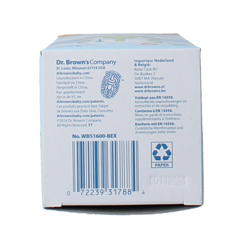 Dr. Brown's Options+ brede halsfles 150ml 1 Stuks