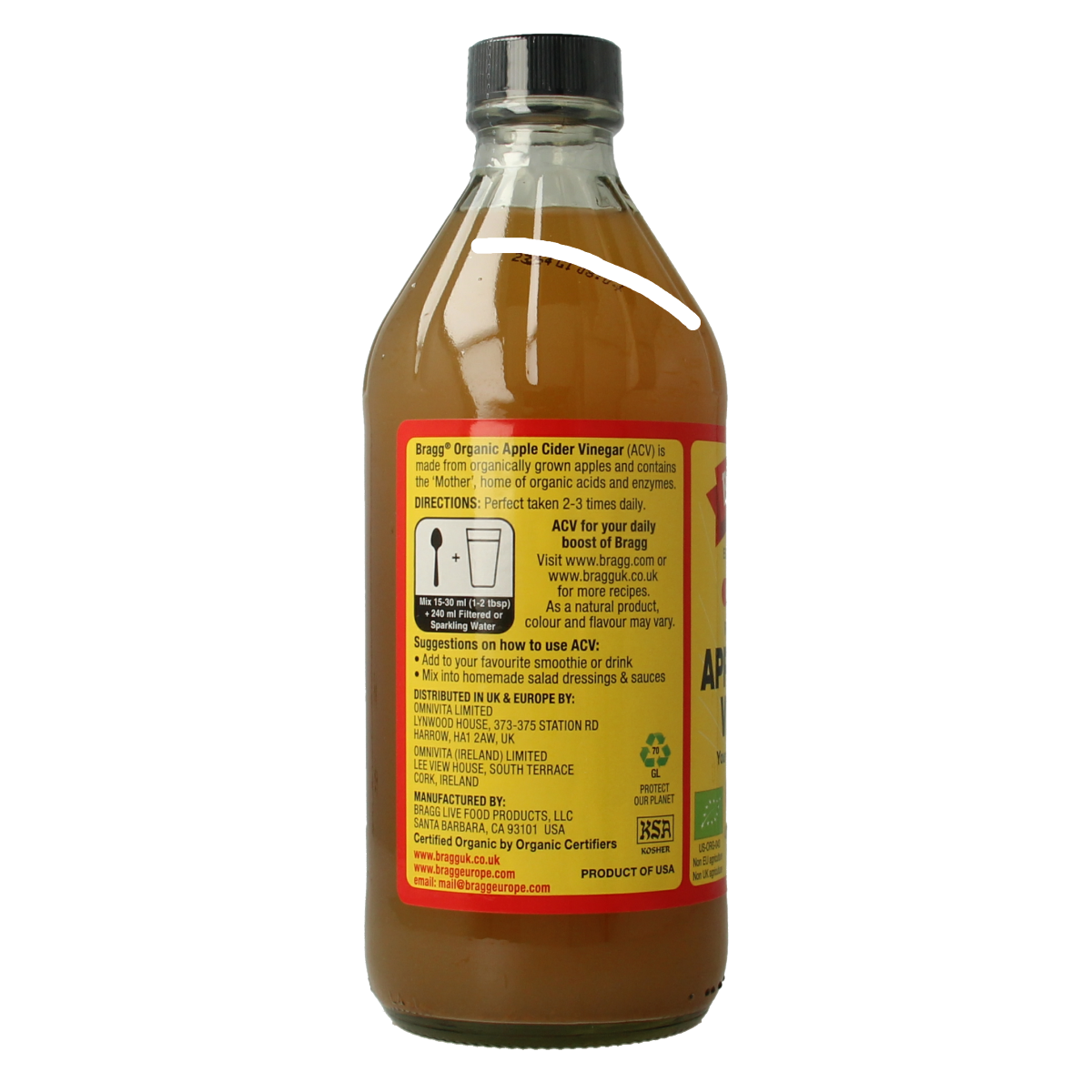 Bragg Appelazijn bio 473.00 Milliliter
