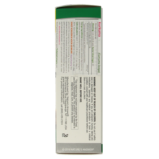 Natures Answer Turmeric-3 Curcuma extract alcoholvrij 30.00 Milliliter