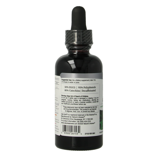 Natures Answer Groene thee extract alcoholvrij met 50% EGCG 60 Milliliter