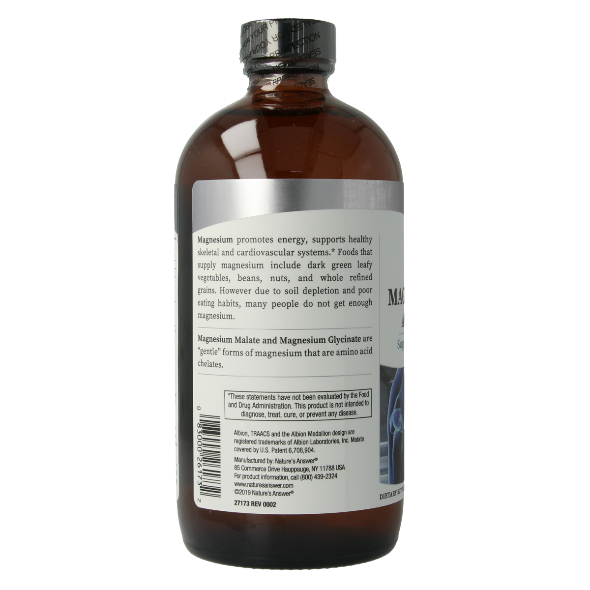 Natures Answer Vloeibaar magnesium malaat & bisglycinaat 480.00 Milliliter