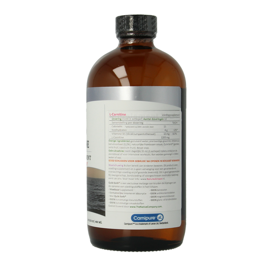 Natures Answer Vloeibaar L-Carnitine - Liquid L-Carnitine 1200mg 480.00 Milliliter