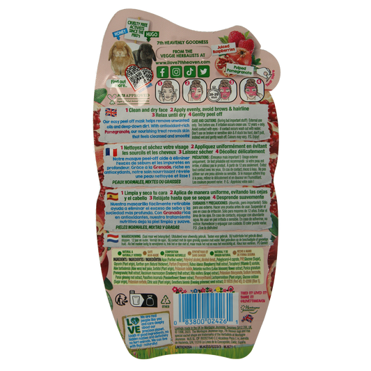 Montagne 7th Heaven gezichtsmasker passion peel-off 10.00 Milliliter
