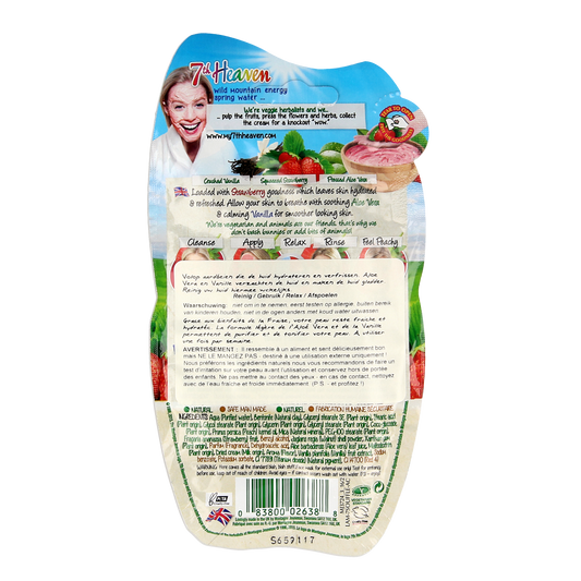 Montagne 7th Heaven gezichtsmasker strawberry souffle 15.00 Milliliter
