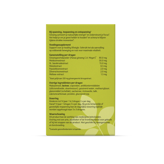 Tai Ginseng Tai-Ginseng Focus 60.00 Dragees