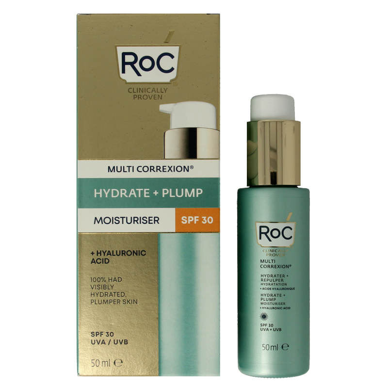 ROC Multi correxion hydrate+plump moisturiser SPF30 50 Milliliter