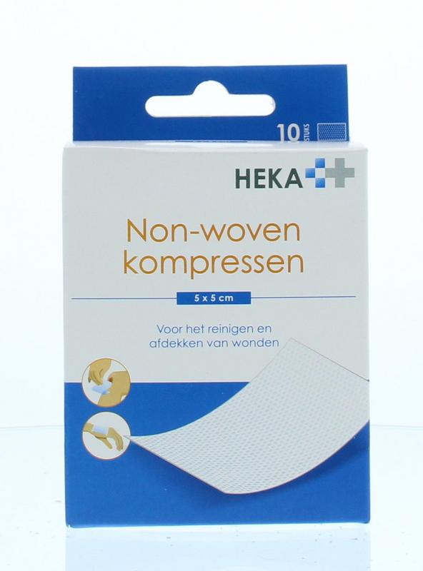 Heka Kompres non-woven 5 x 5cm steriel 10 Stuks