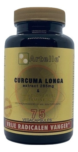 Artelle Curcuma longa extract 75 Vegetarische capsules