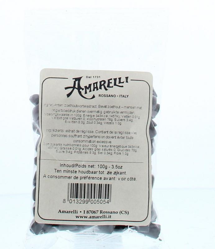 Amarelli Laurierdrop zakje kleine stukjes 100 Gram