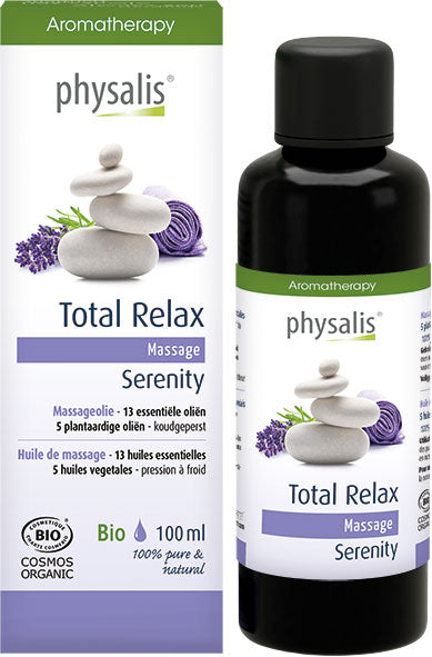 Physalis Massageolie total relax bio 100 Milliliter