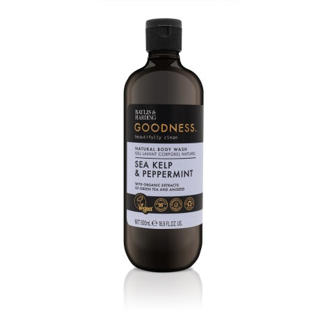 Baylis & Harding Body wash goodness sea kelp & peppermint 500 Milliliter