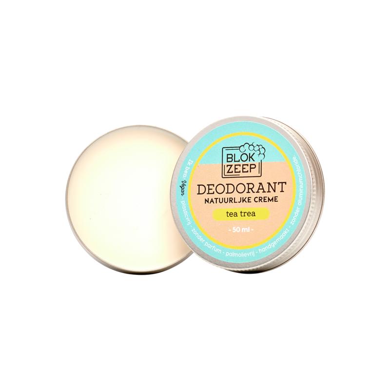 Blokzeep Deodorant creme tea tree 50 Milliliter
