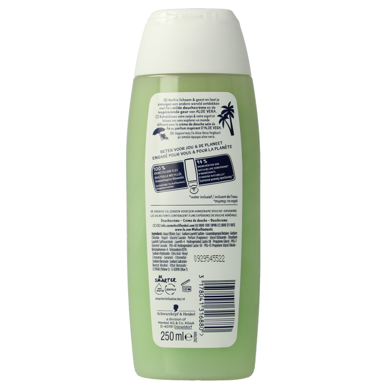 FA Douchegel yoghurt of care aloe vera 250 Milliliter