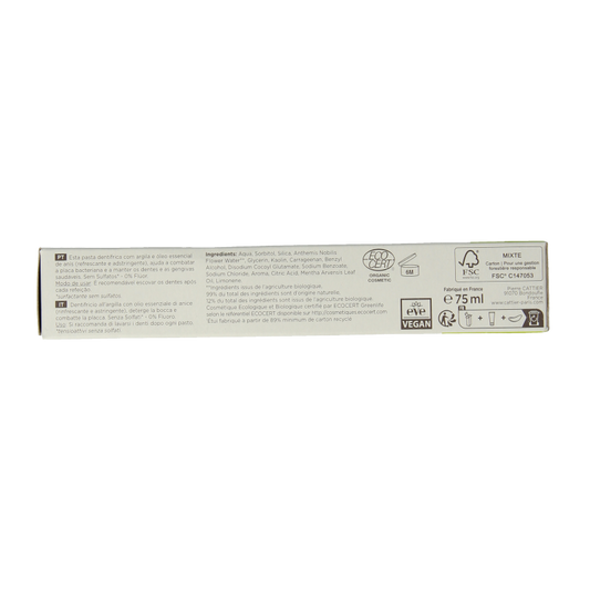 Cattier Tandpasta anijs 75 Milliliter