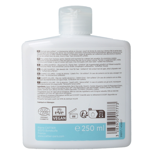 Cattier Shampoo volume 250 Milliliter