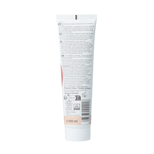 Cattier Roze klei masker aloe 100 Milliliter