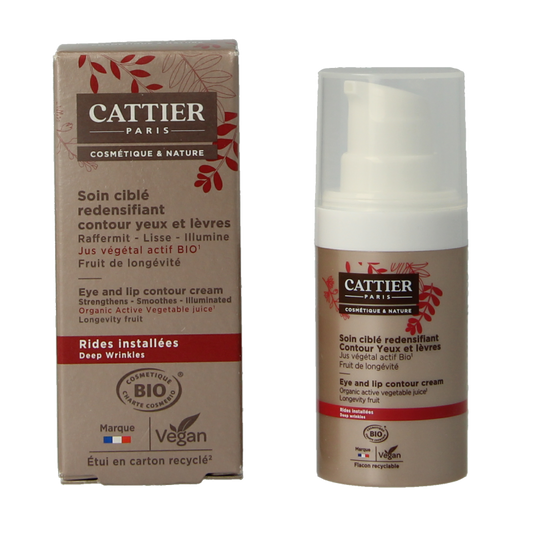 Cattier Oog- en lipcontour bio 15 Milliliter
