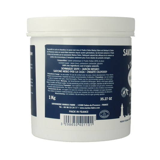 Marius Fabre Savon noir lavoir zwarte zeep pot 1 Kilogram