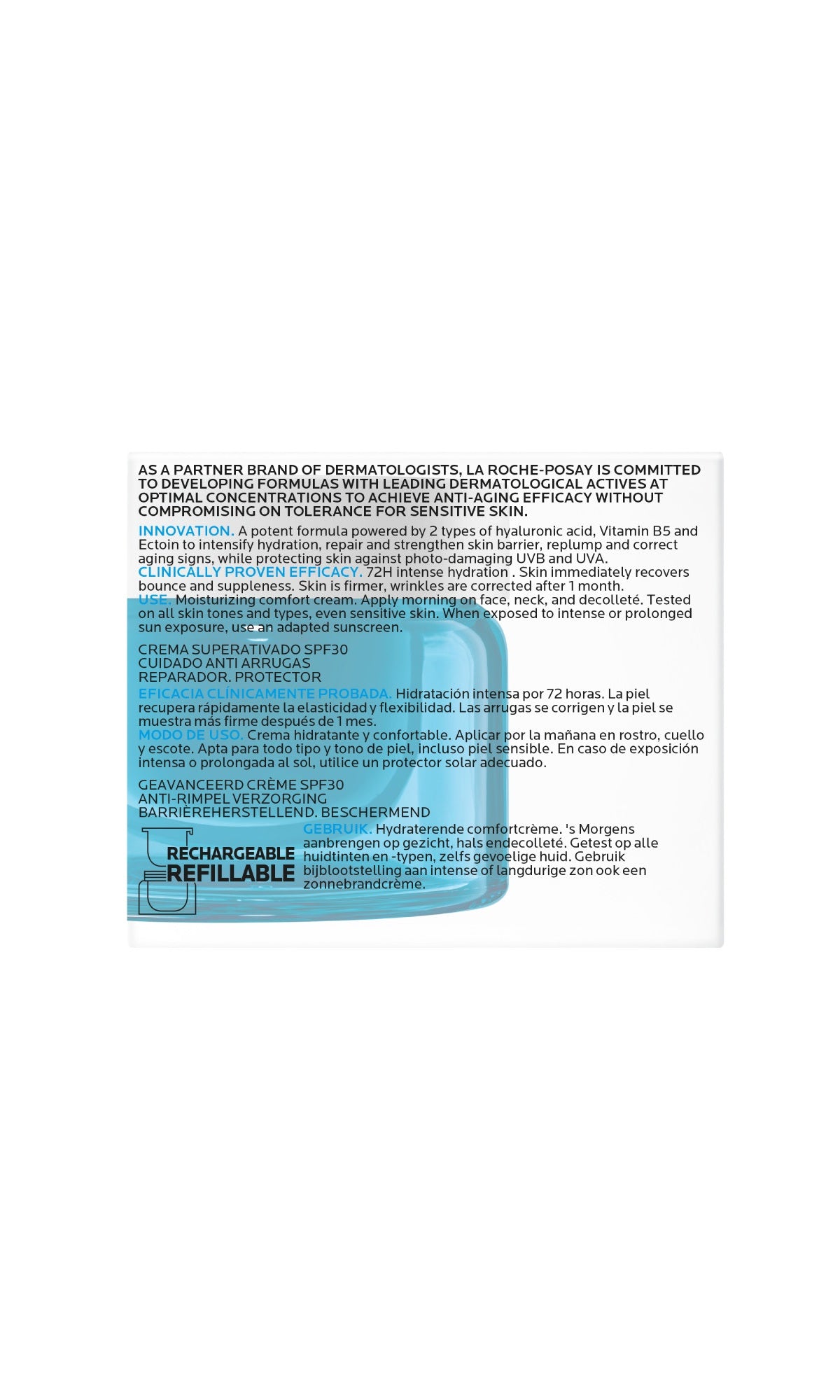La Roche-Posay Hyalu B5 suractivated creme SPF30 50.00 Milliliter