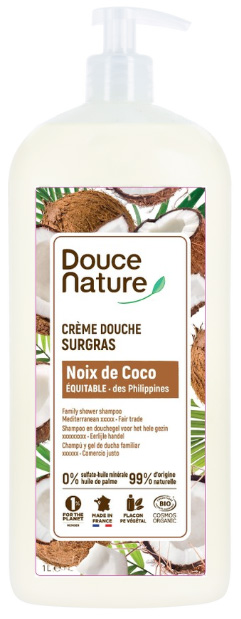Douce Nature Douchegel & shampoo evasion kokos bio 1 Liter