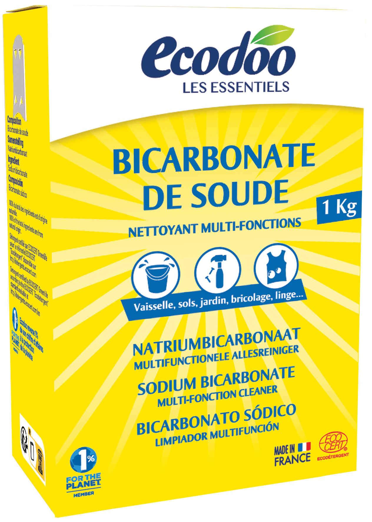 Ecodoo Zuiveringszout natriumbicarbonaat eco 1 Kilogram