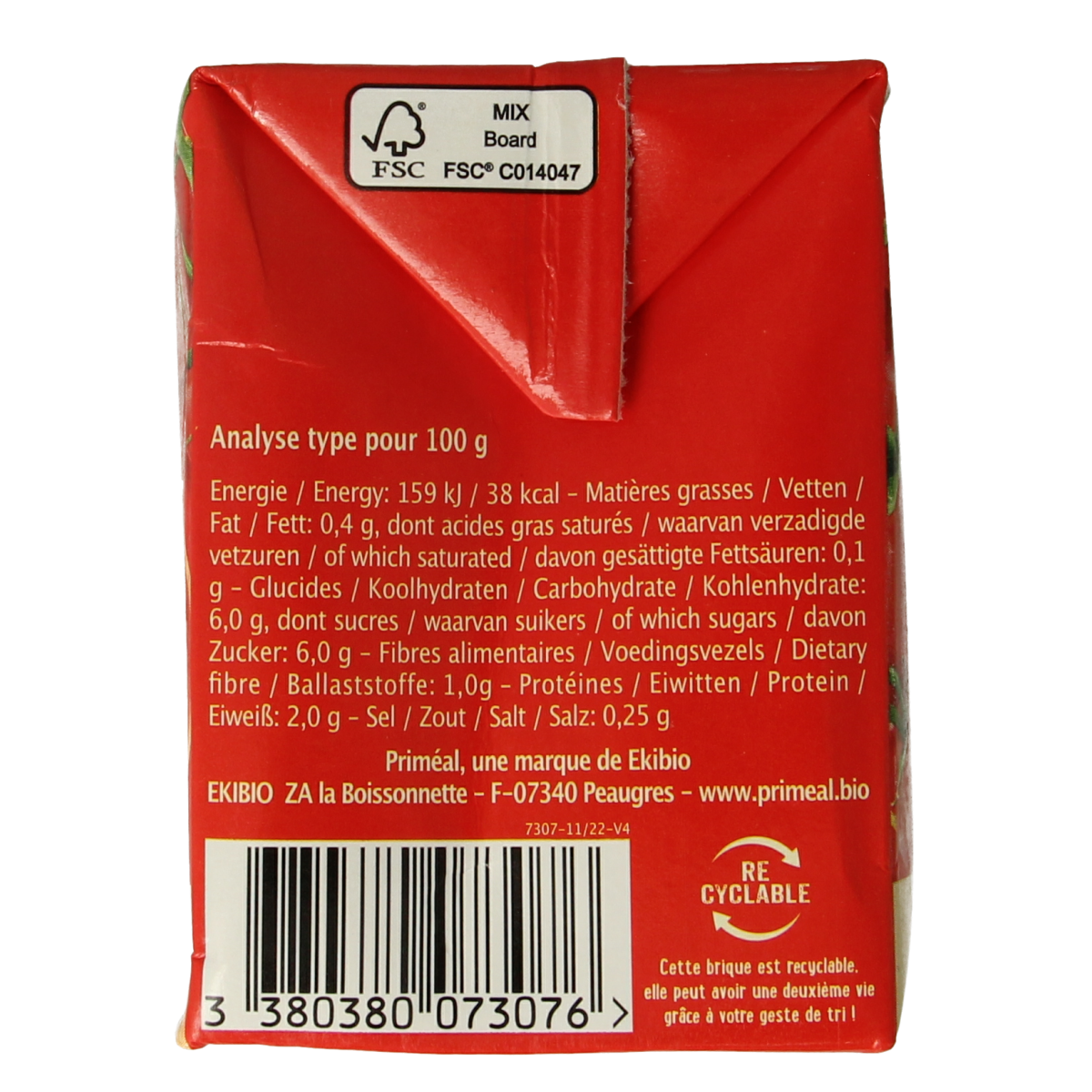 Primeal Tomatenpuree bio 500.00 Gram