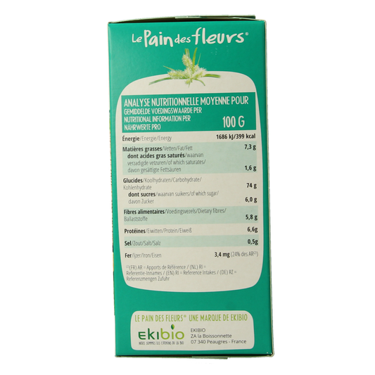 Pain Des Fleurs Krokante crackers aardamandel glutenvrij bio 150.00 Gram