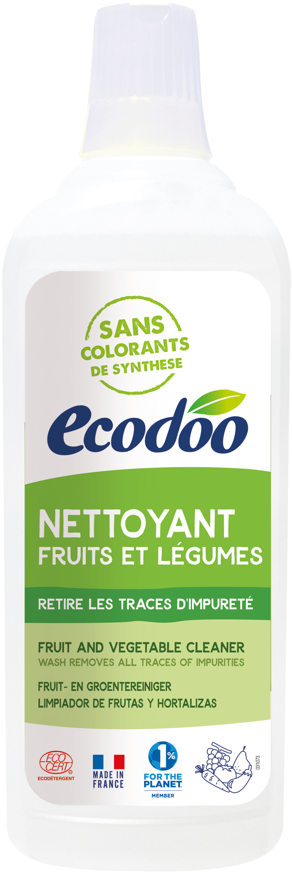 Ecodoo Fruit en groente reiniger bio 750.00 Milliliter