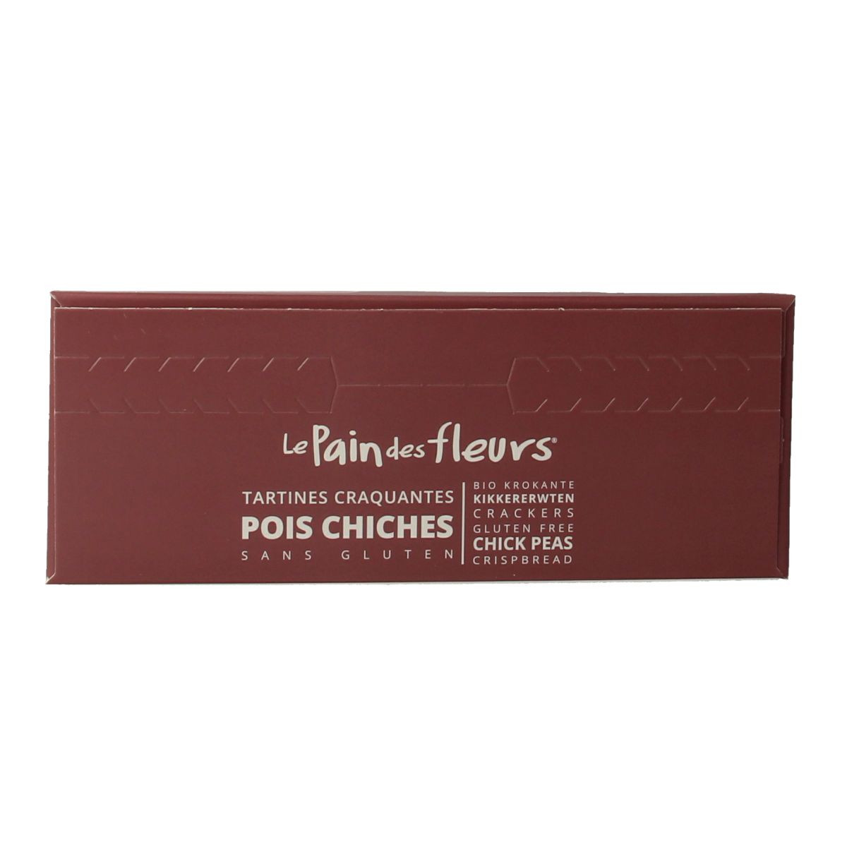 Pain Des Fleurs Krokante crackers kikkererwten glutenvrij bio 150.00 Gram