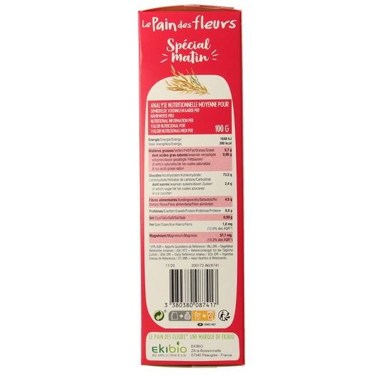 Pain Des Fleurs Special matin meergranen ontbijtcrackers bio 230.00 Gram